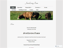 Tablet Screenshot of justlivingfarm.org